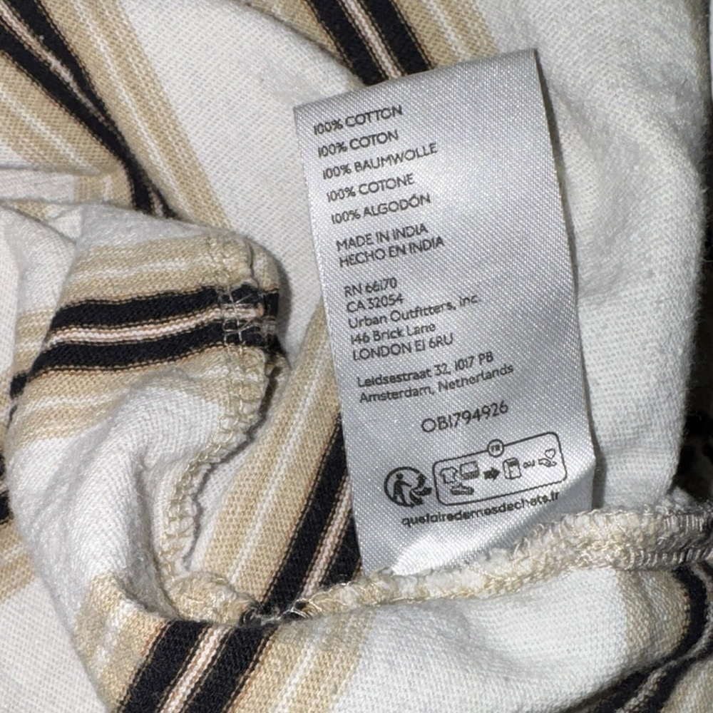 BDG Beige and Black Striped Crewneck - Picture 5 of 5